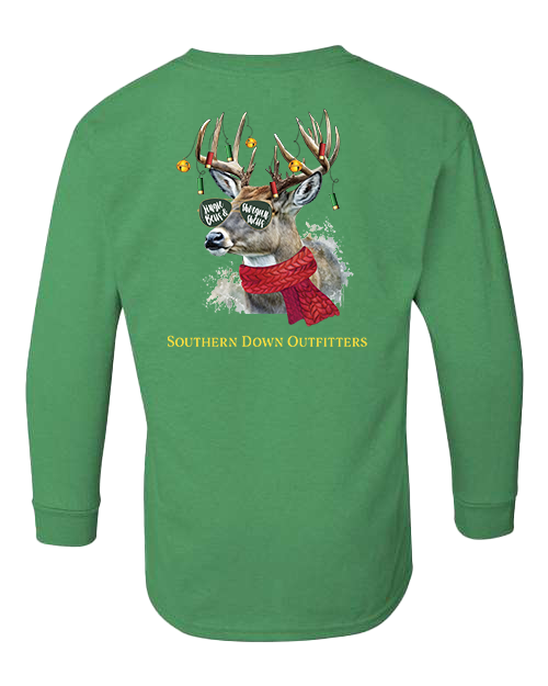 Christmas - Jingle Deer Youth LS Tee