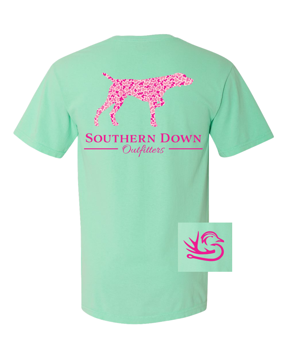Pink Camo Dog Tee