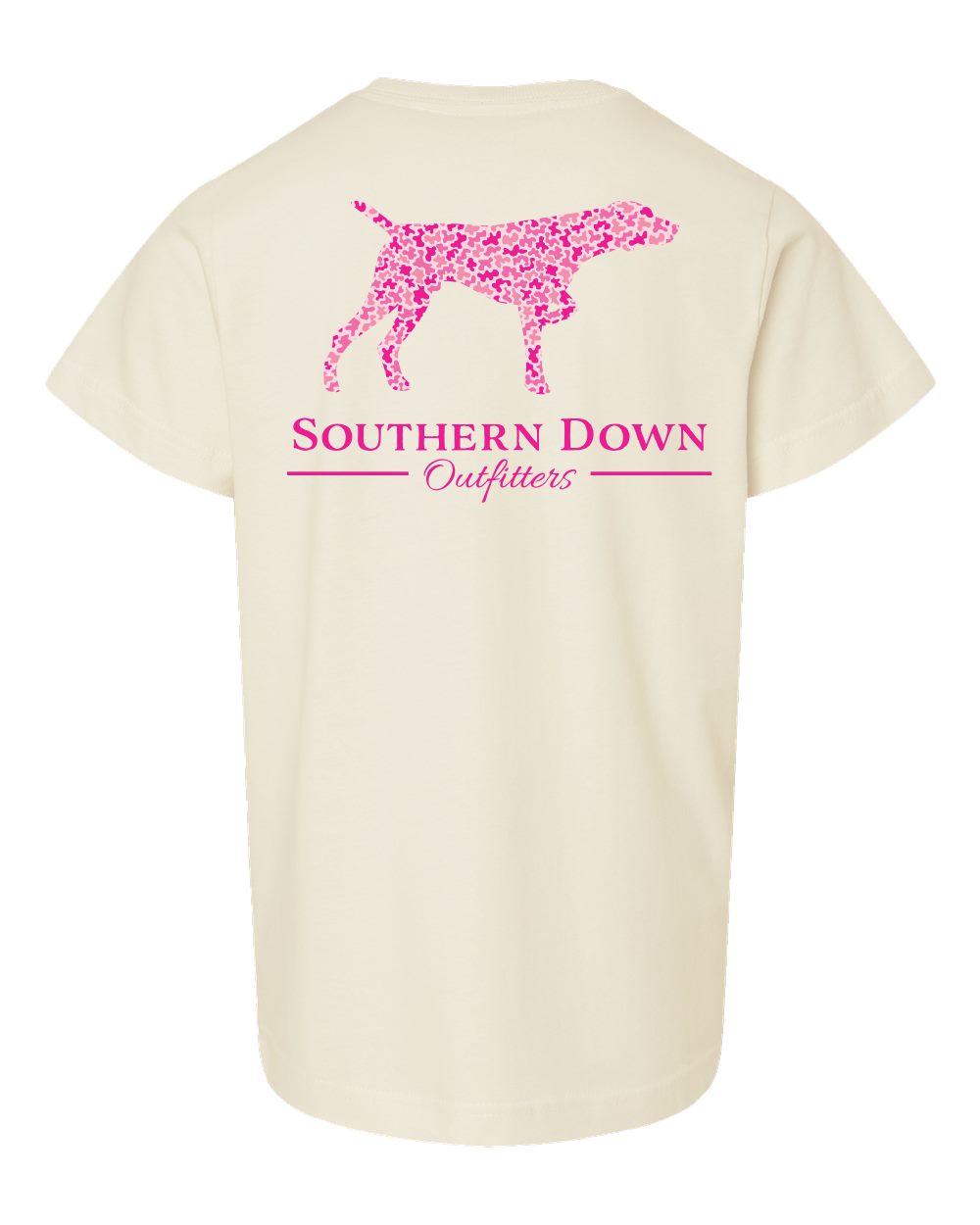 Pink Camo Dog Youth Tee