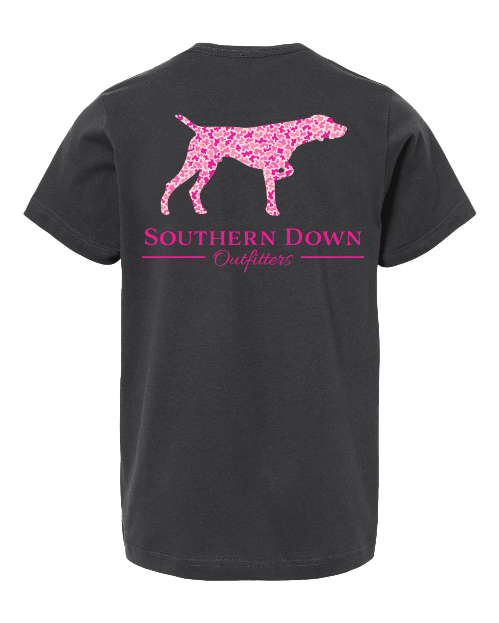 Pink Camo Dog Youth Tee