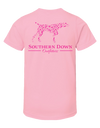 Pink Camo Dog Youth Tee