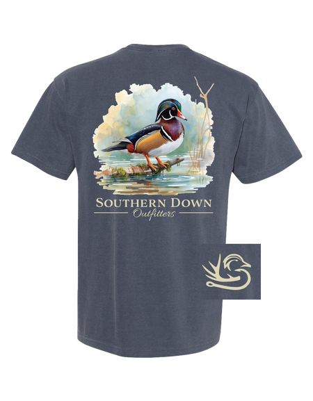 Wood Duck On Branch Tee